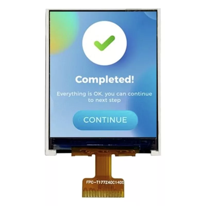 ຮູບທີ 1.77 ນິ້ວ TFT LCD LCD ສະແດງຄົນຂັບ spi 128x160 st77355